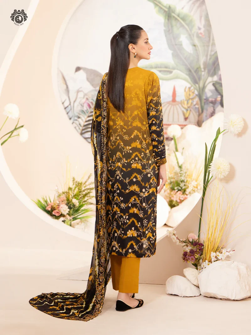 SOZ KESIMI 3 PC UN-STITCHED LUXURY LAWN - Image 3