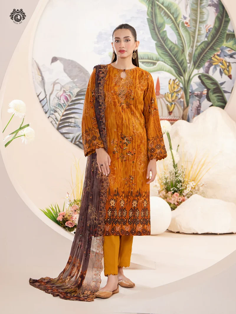 SOZ KESIMI 3-Piece Unstitched Luxury Lawn Suit