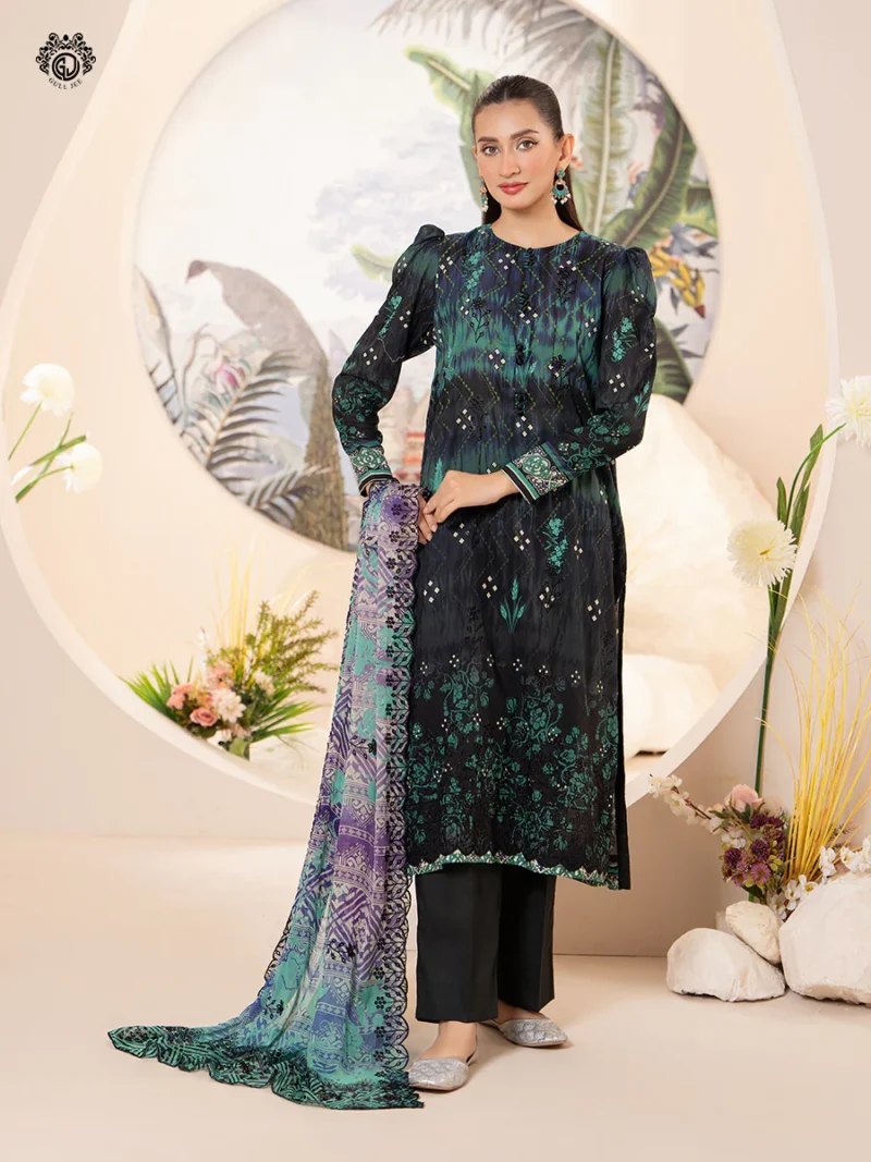 SOZ KESIMI 3 PC UN-STITCHED LUXURY LAWN