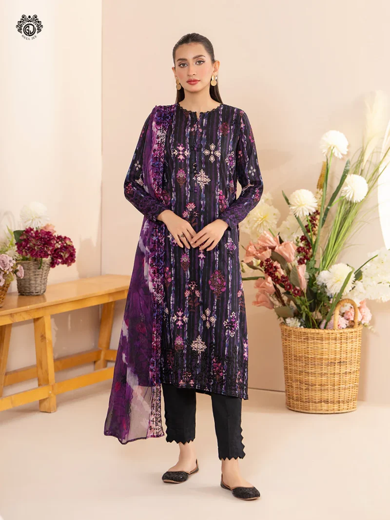 SOZ KESIMI 3 PC UN-STITCHED LUXURY LAWN