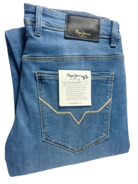 Premium Quality Bluish Cyan Denim Jeans -Pepe Jeans